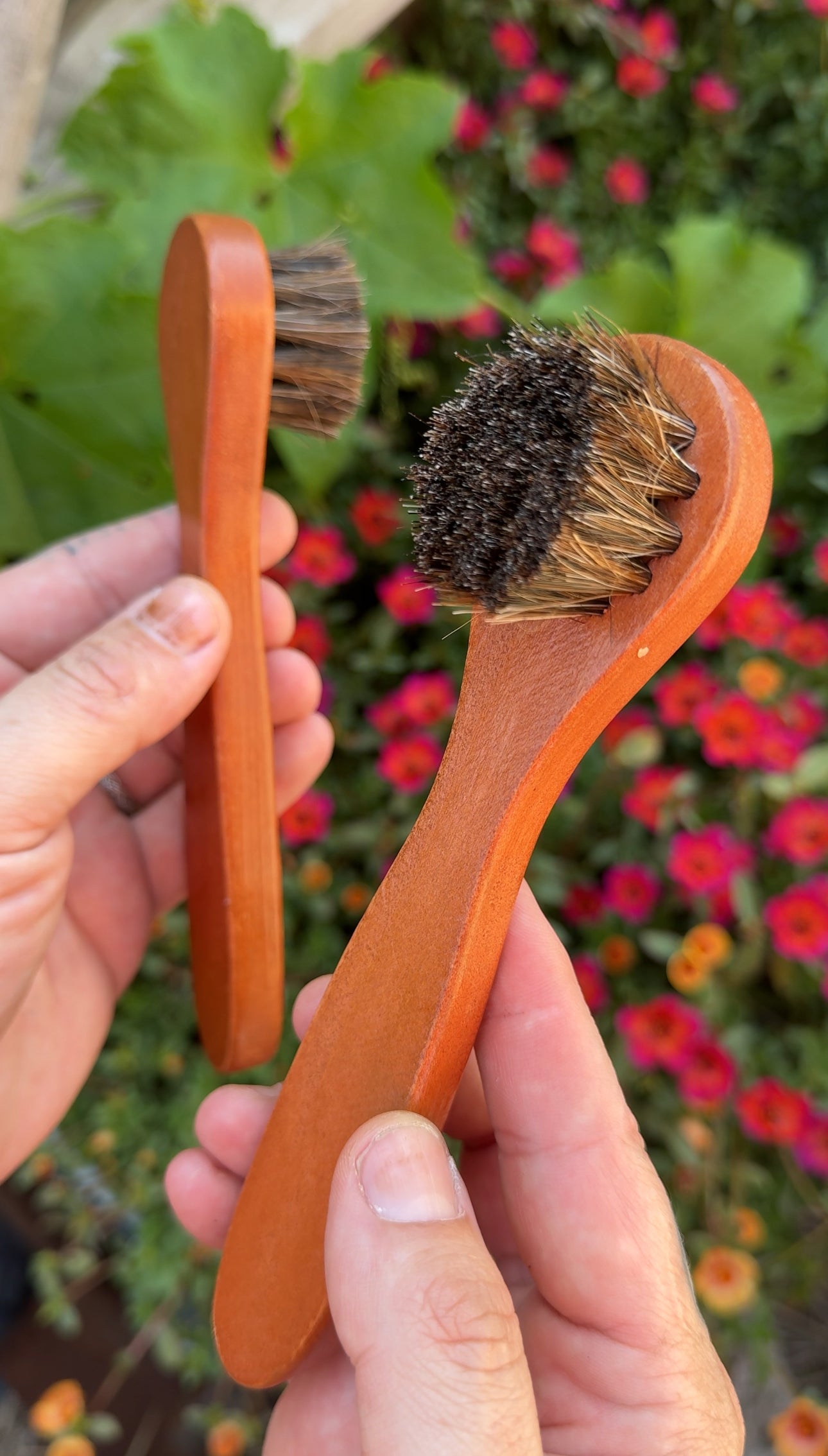 Natural Wood & Boar Bristle Nail Brush
