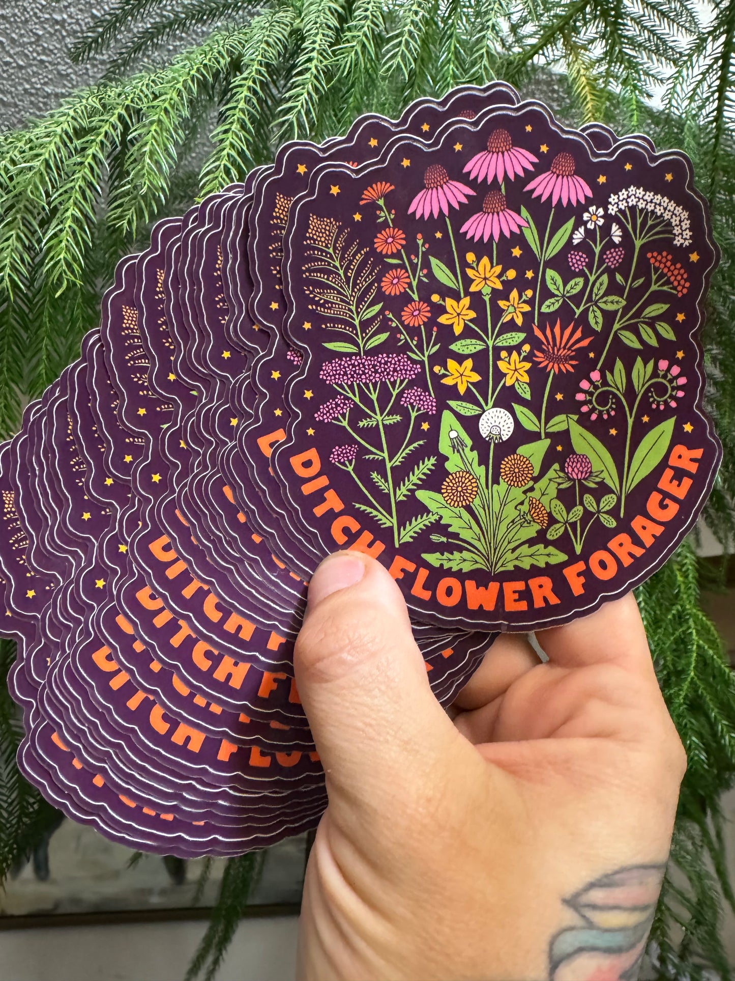 Ditch Flower Forger Large Sticker (4.5 inches)