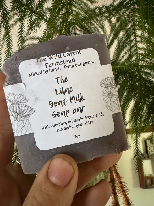Lilac Goat Milk Soap (7oz Bar)
