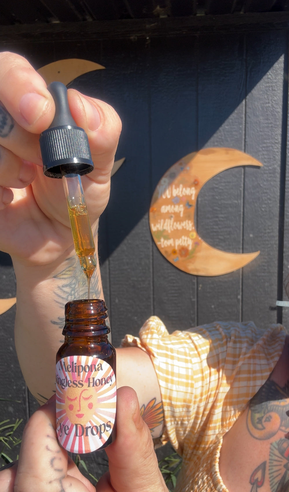 Melipona Honey Eye Drops (.5oz glass dropper)