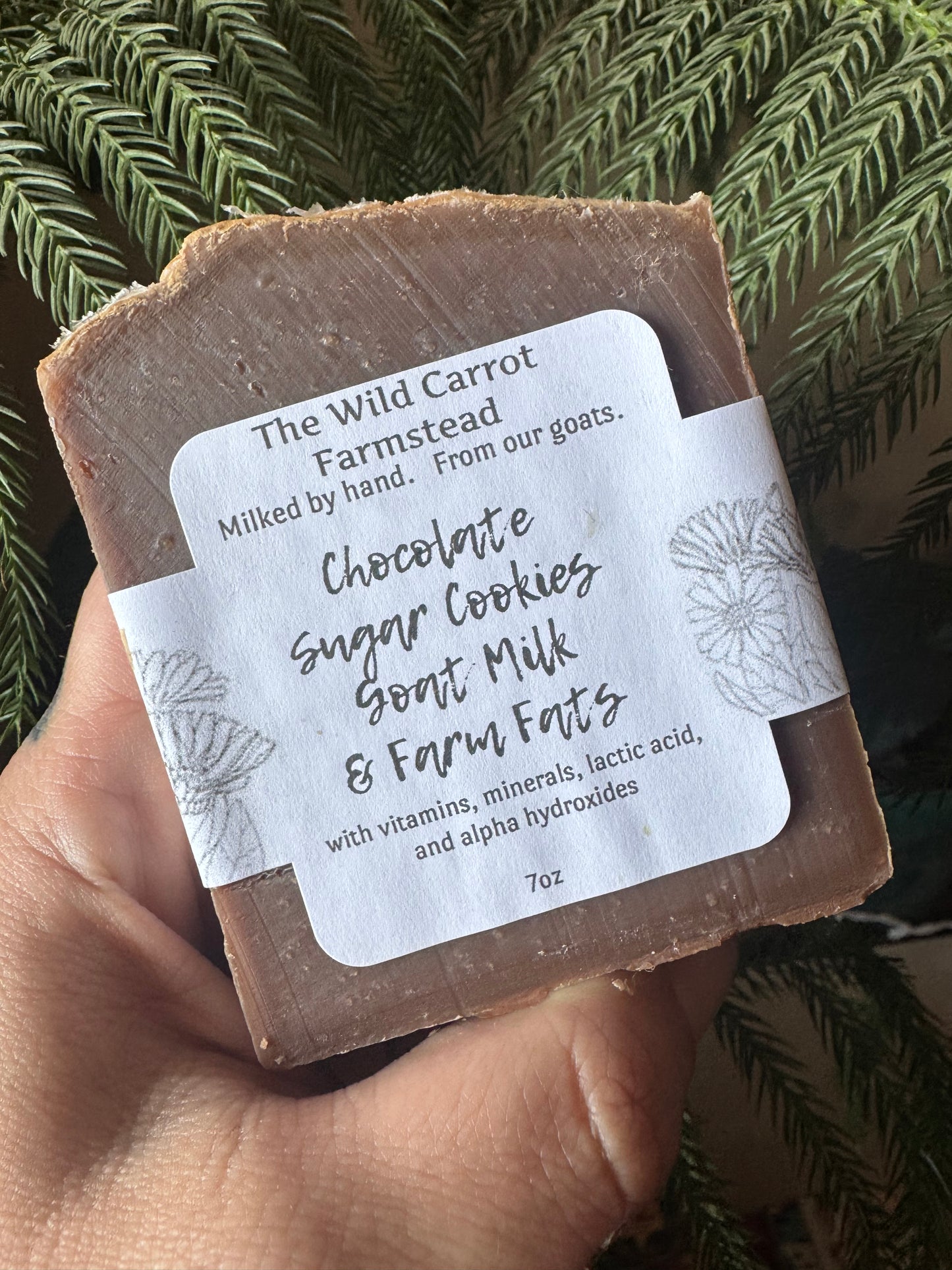 Chocolate Cookie Goat Milk & Tallow Soap (7oz bar)