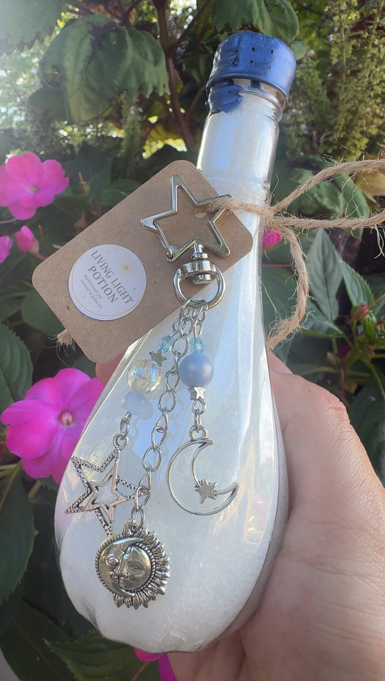 Fall Harvest “Christian Potion” Bath Salts (4oz plastic bottle with removable star carabiner charm)