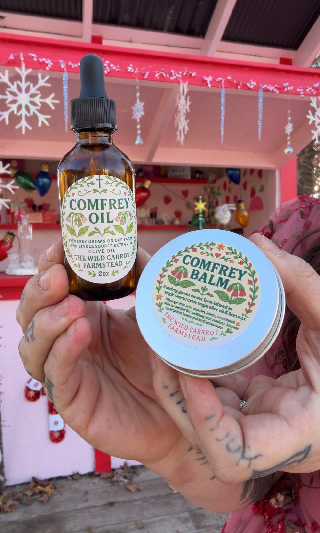 Knitbone Oil/Comfrey Oil (2oz glass dropper)