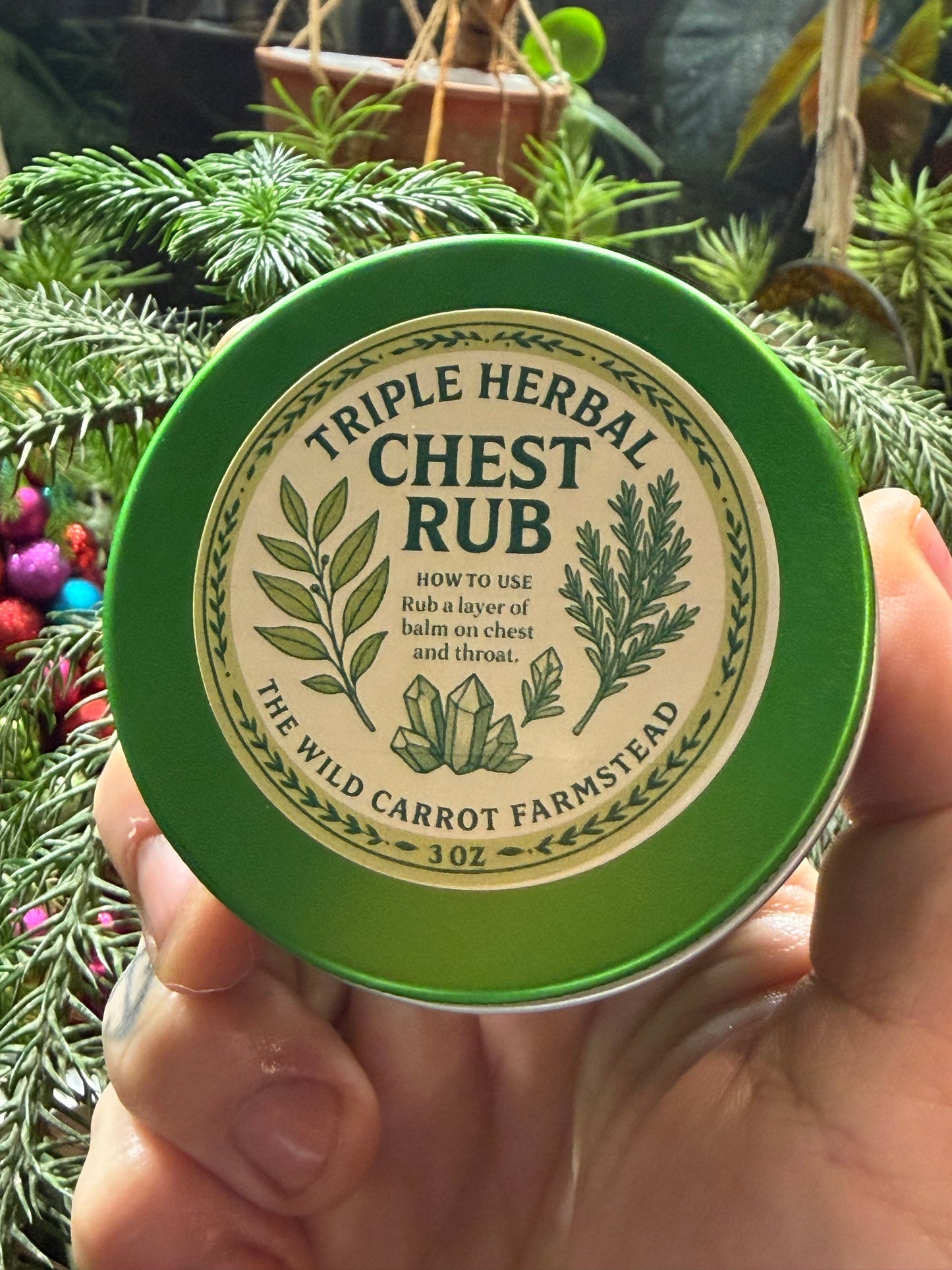 Triple Herbal Chest Rub (3oz tin)