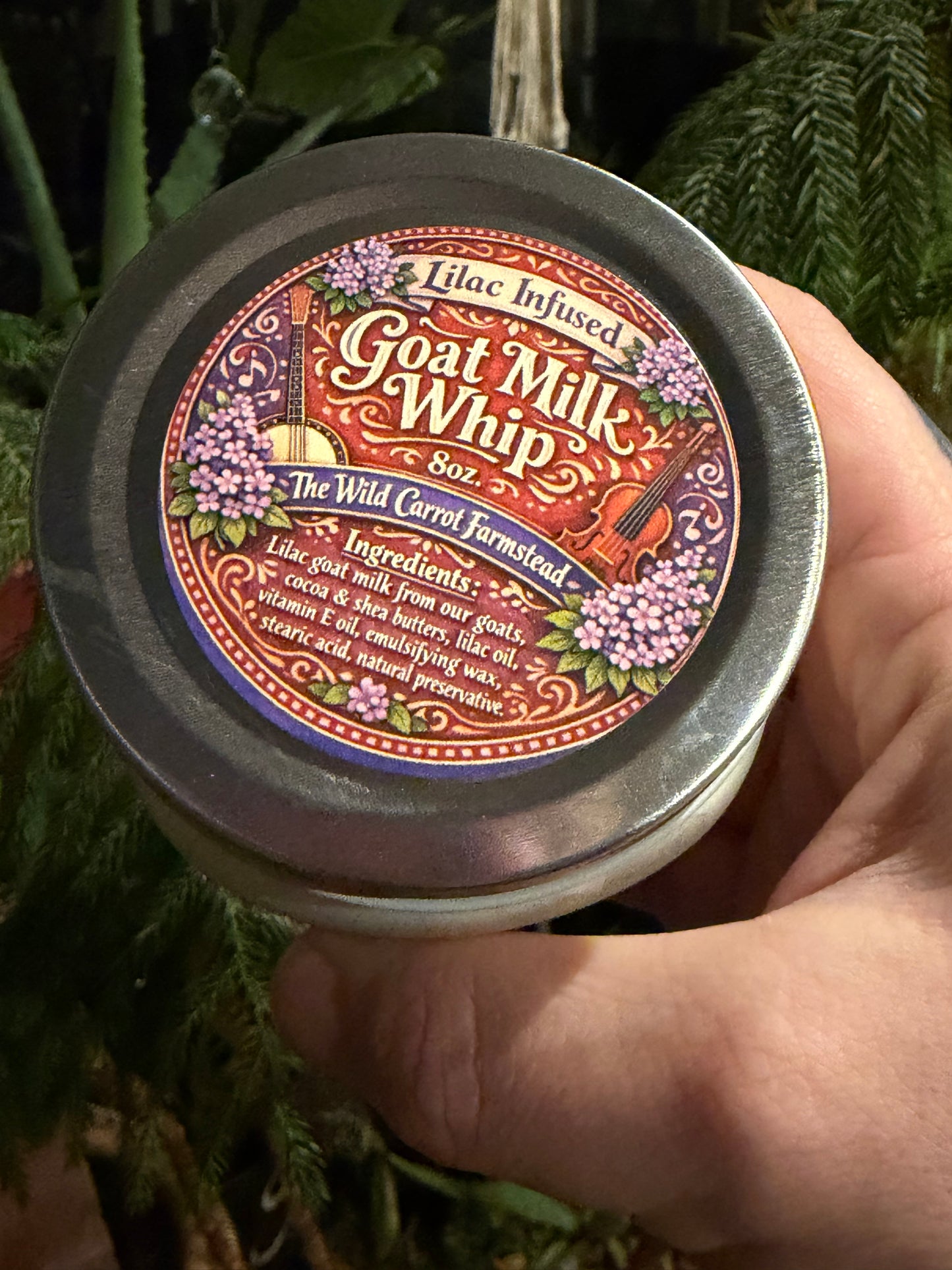 Lilac Infused Goat Milk Whip | 8 oz