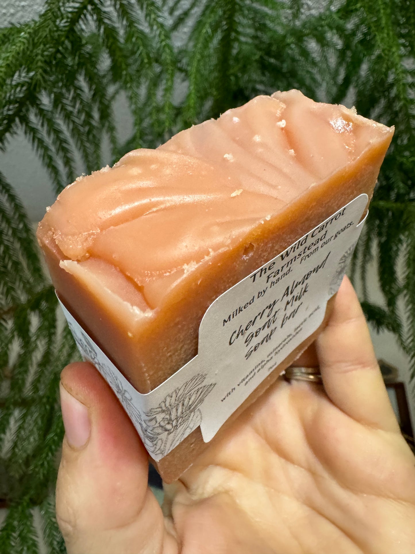 Cherry Almond Goat Milk and Tallow Soap Bar (7oz bar)