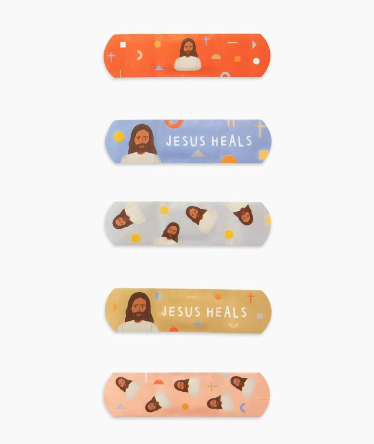 Jesus Heals Band Aides (40 pack w/5 designs)