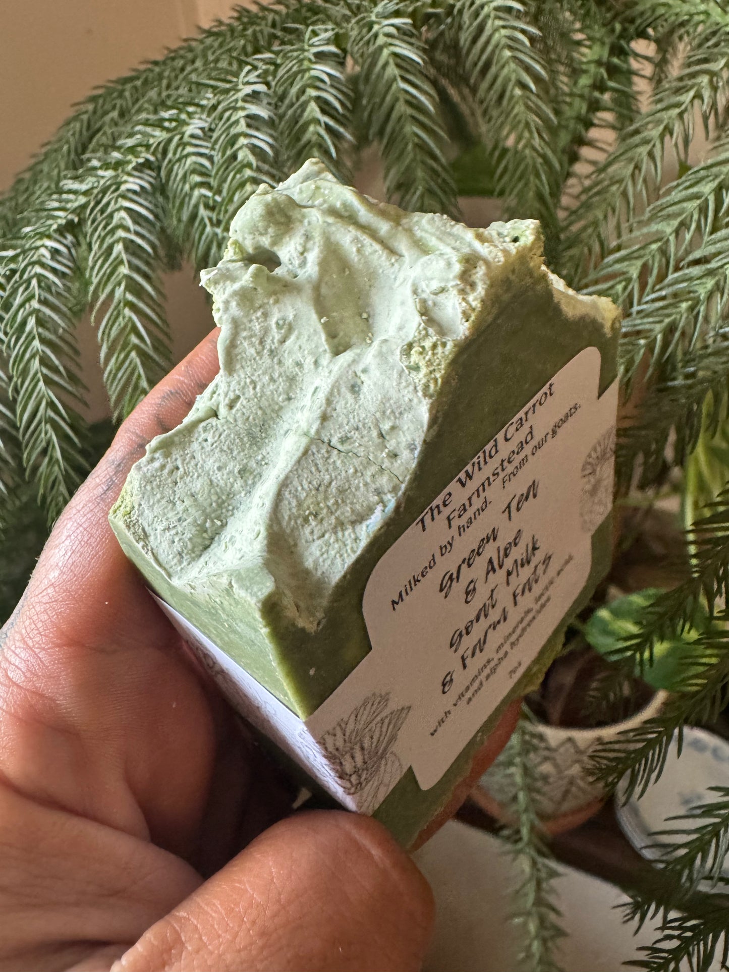 Green Tea & Aloe Goatmilk Soap & Farm Fats Soap (7oz bar)