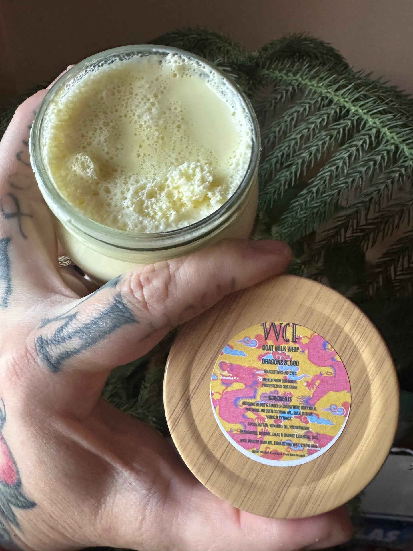 Dragons Blood Goat Milk Whip (8oz glass jar)