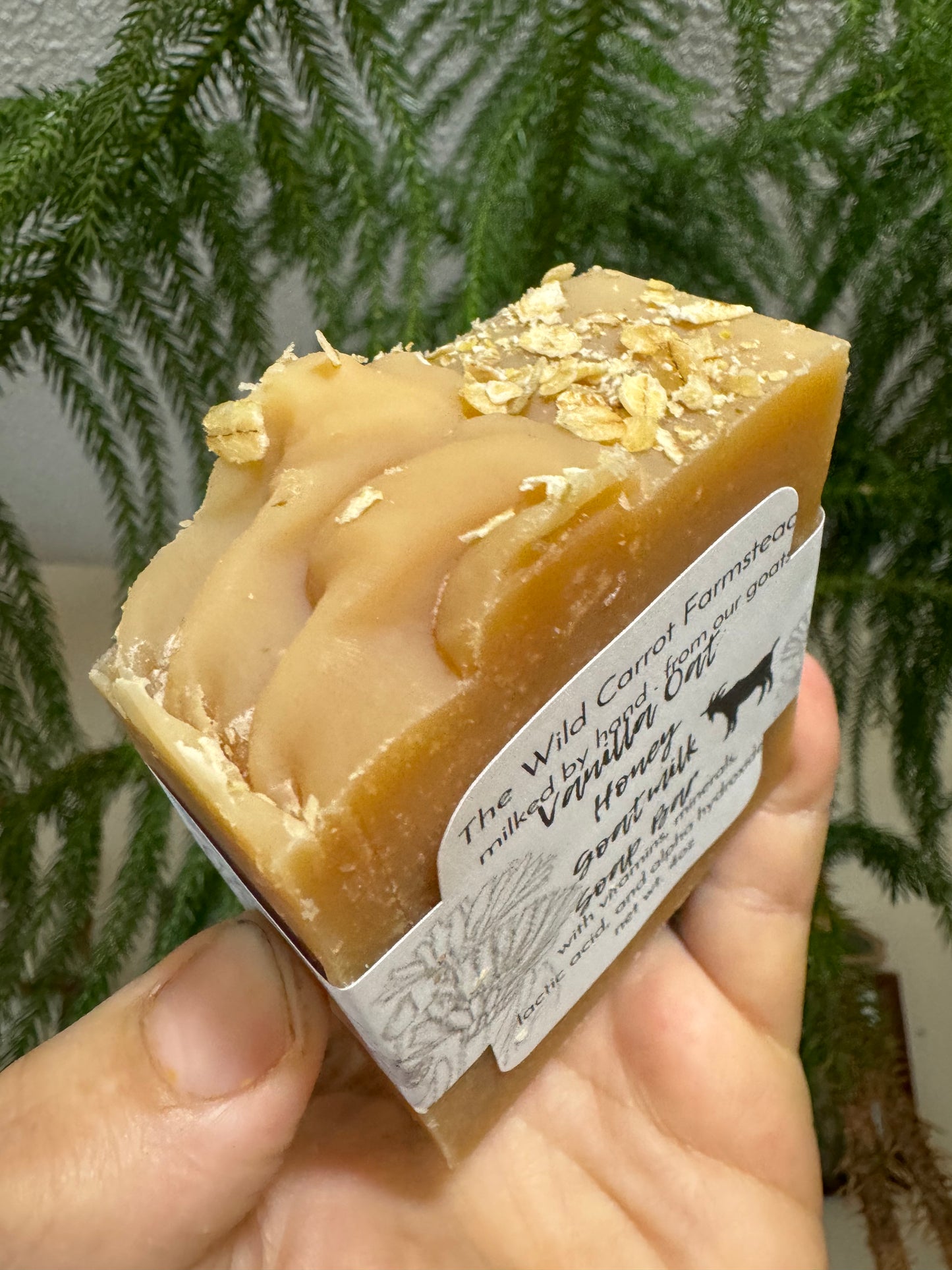 Vanilla Oat Honey Goatmilk Soap Bar (7oz bar)