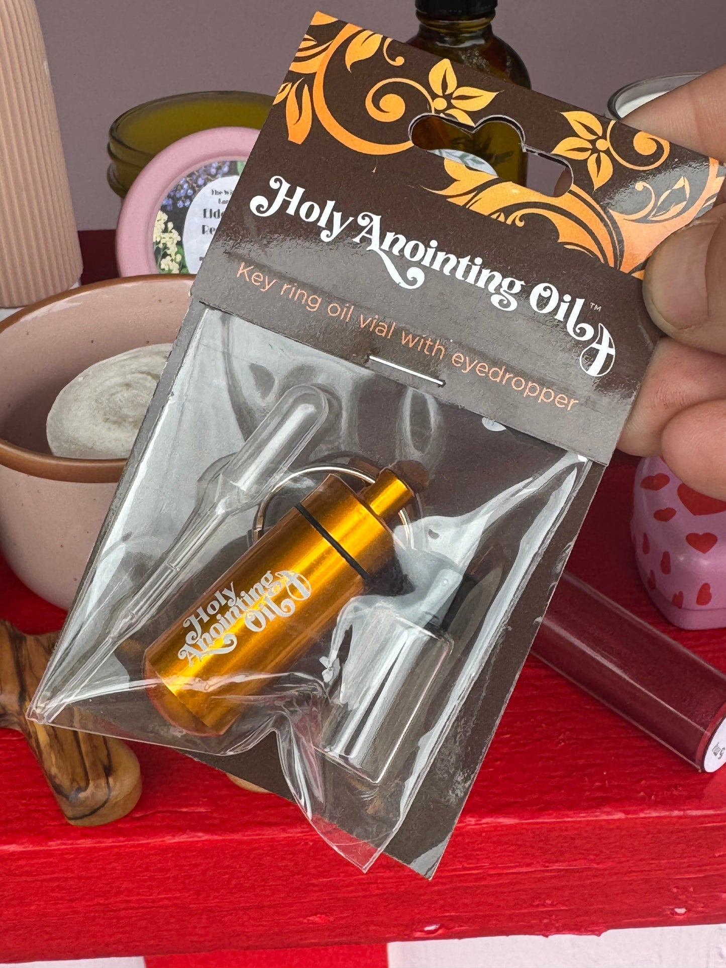 Anointing Oil Keychain (various colors available)