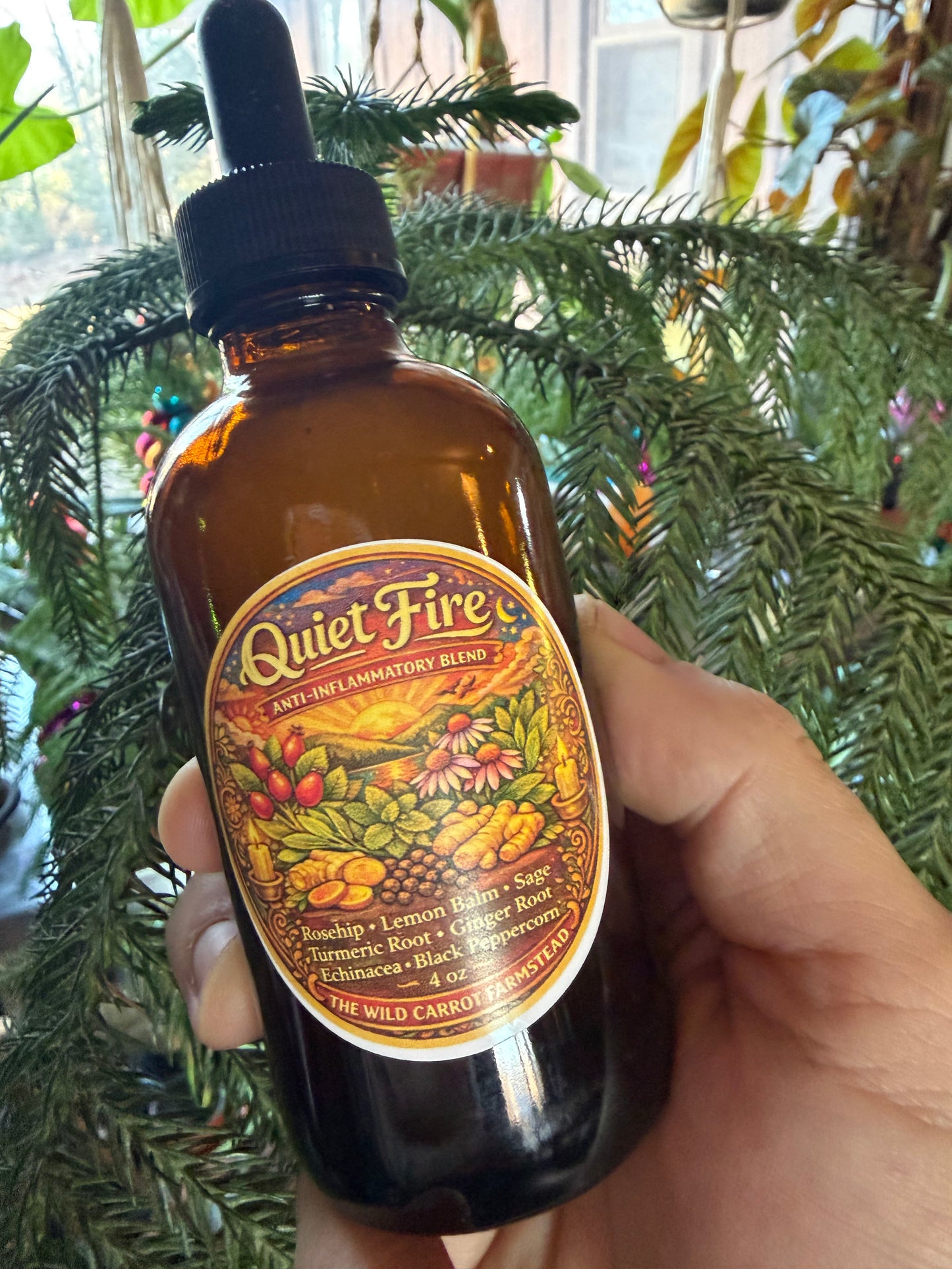 Quiet Fire Anti-Inflammatory Blend (large 4oz dropper bottle)