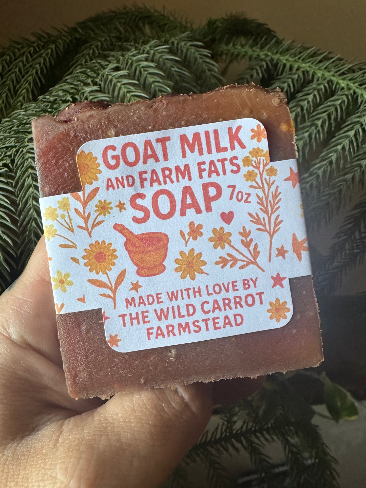 Dragons Blood Goat Milk and Farm Fats Soap (7oz Bar)