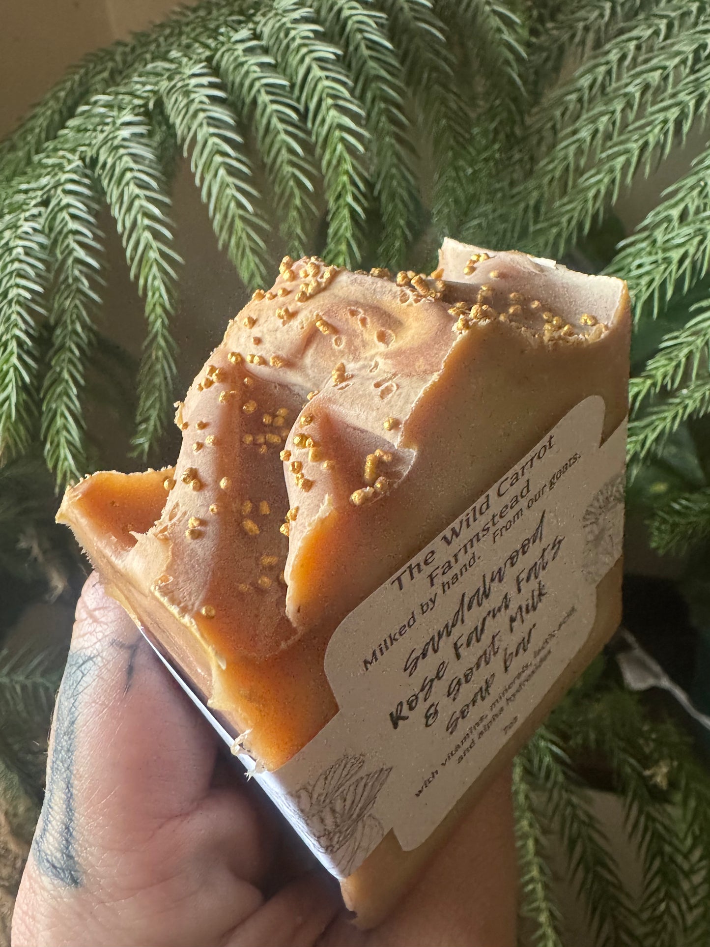 Sandalwood Rose Farm Fats & Goat Milk Soap Bar (7oz bar)
