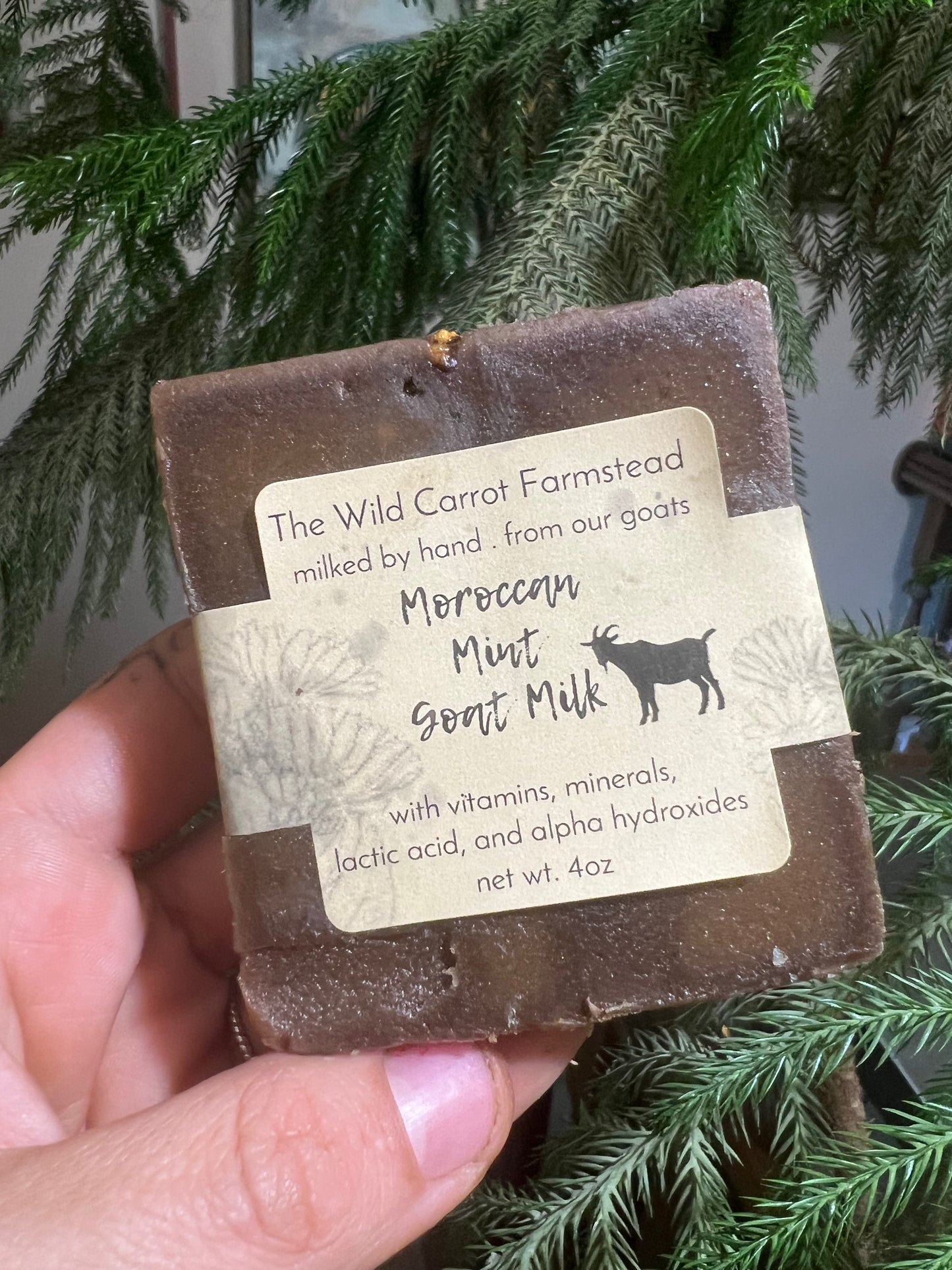 Moroccan Mint Goat Milk Soap (4oz)