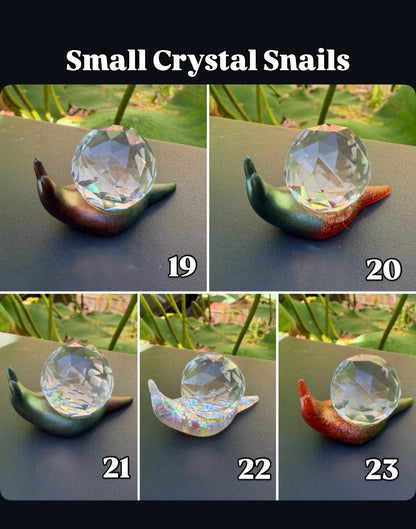Hand-Cast Resin Snail with Interchangeable Stone Shell (2 sizes to choose from)