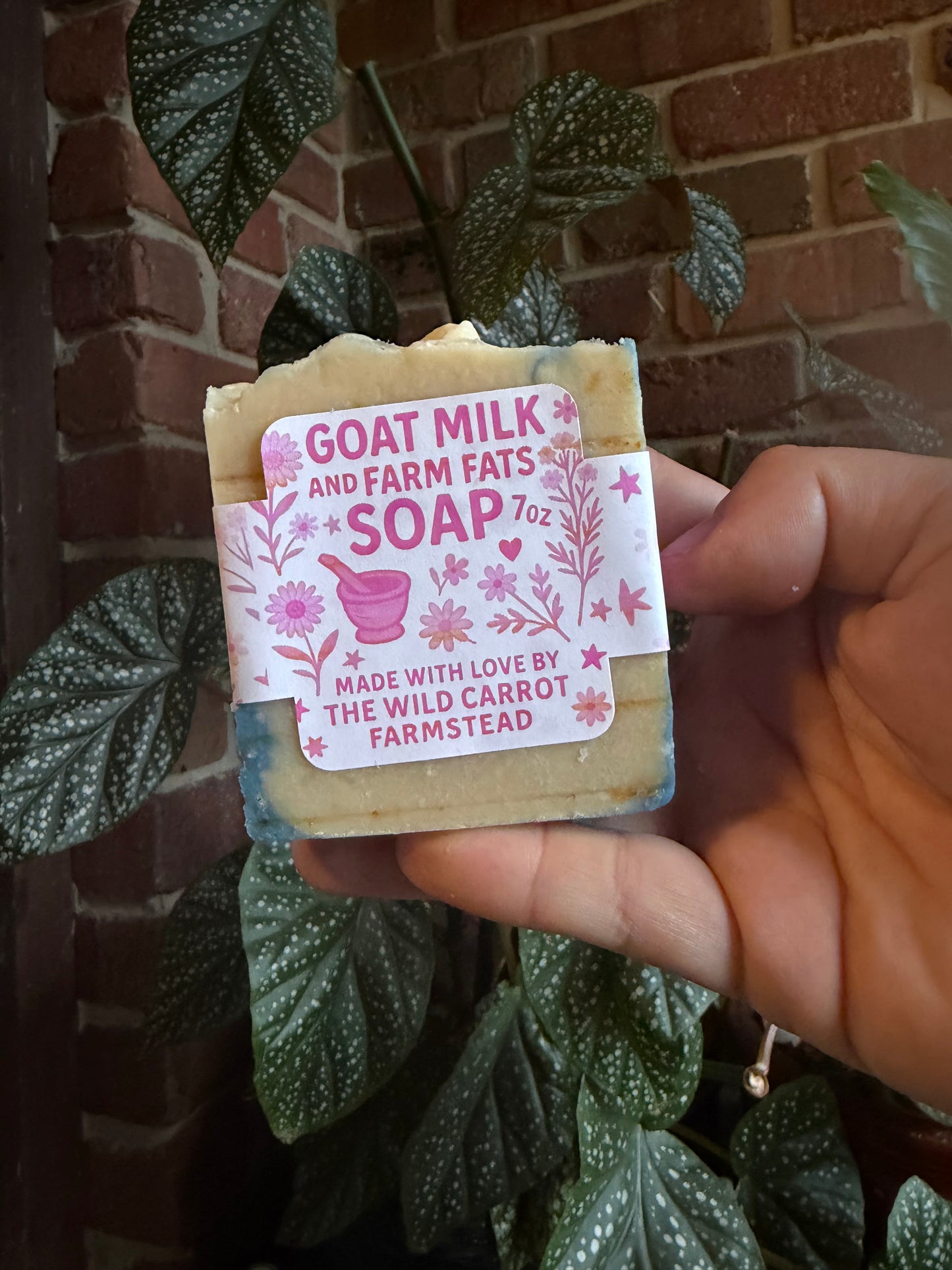 Lilac & Heliotrope Goatmilk & Farm Fats Soap Bar (7oz)