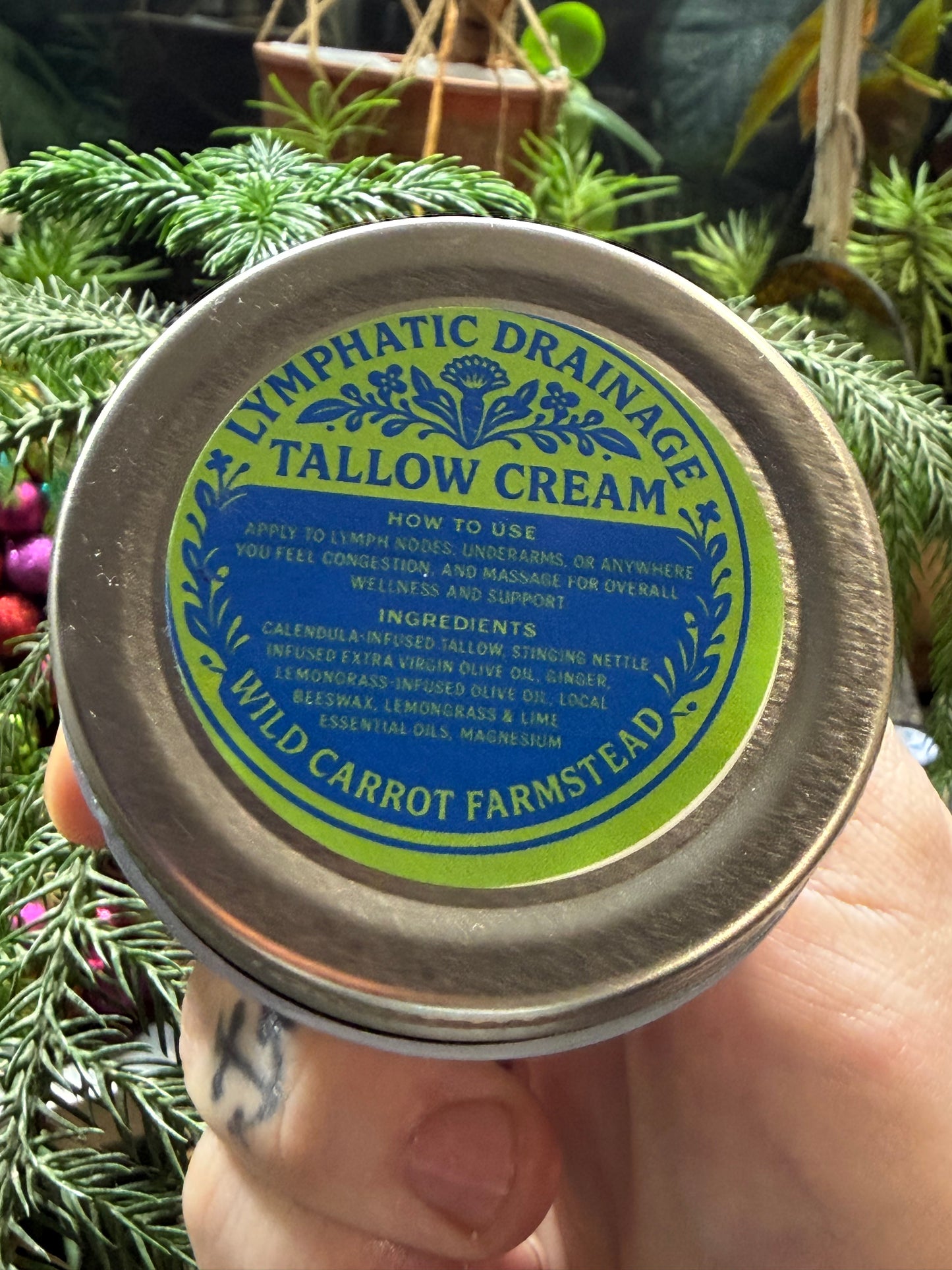 Drain & Flush Lymphatic Tallow Cream (4oz/8oz glass)