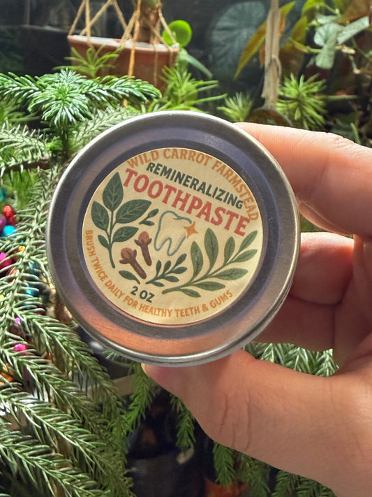 Remineralizing Toothpaste (2oz glass jar)