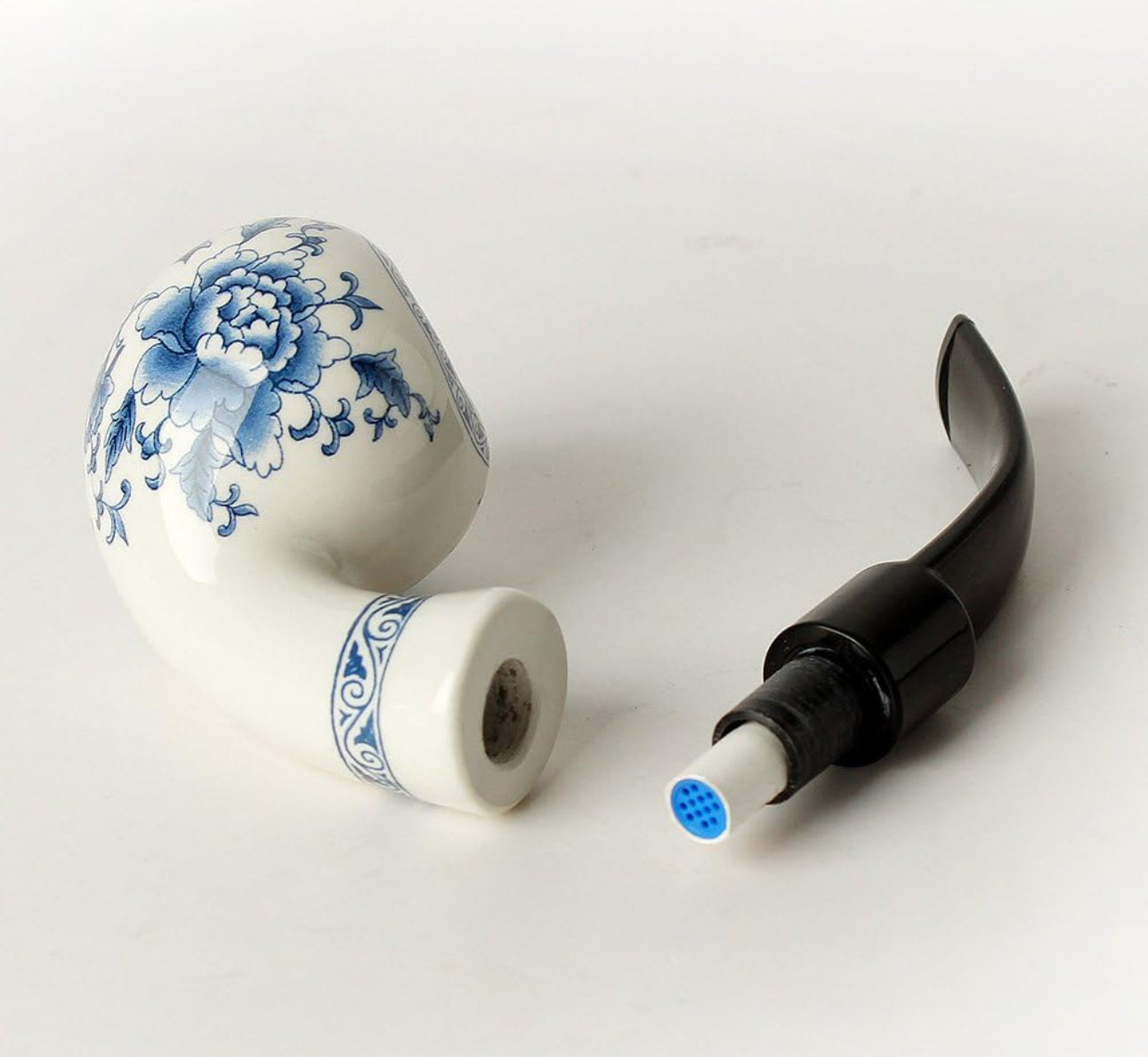 Floral Ceramic Smoking Pipe
