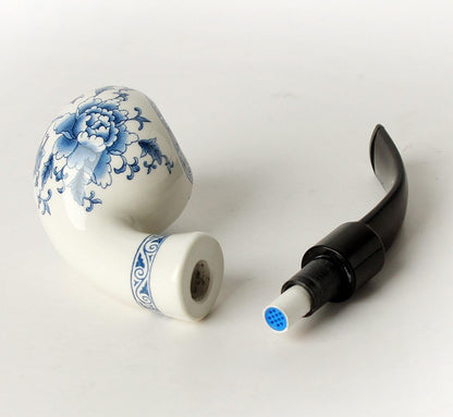 Floral Ceramic Smoking Pipe