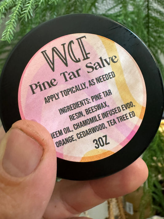 Pine Tar Salve (2oz tin/4.4oz Squeeze Tube)