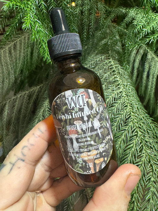 Reishi Infused Oil (2oz glass dropper)