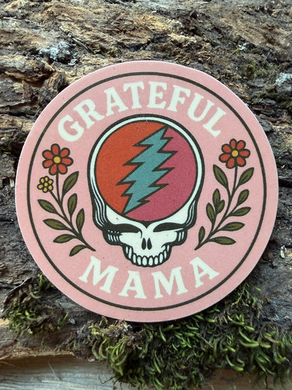 Grateful to God Dead Head Sticker Collection (2” round)