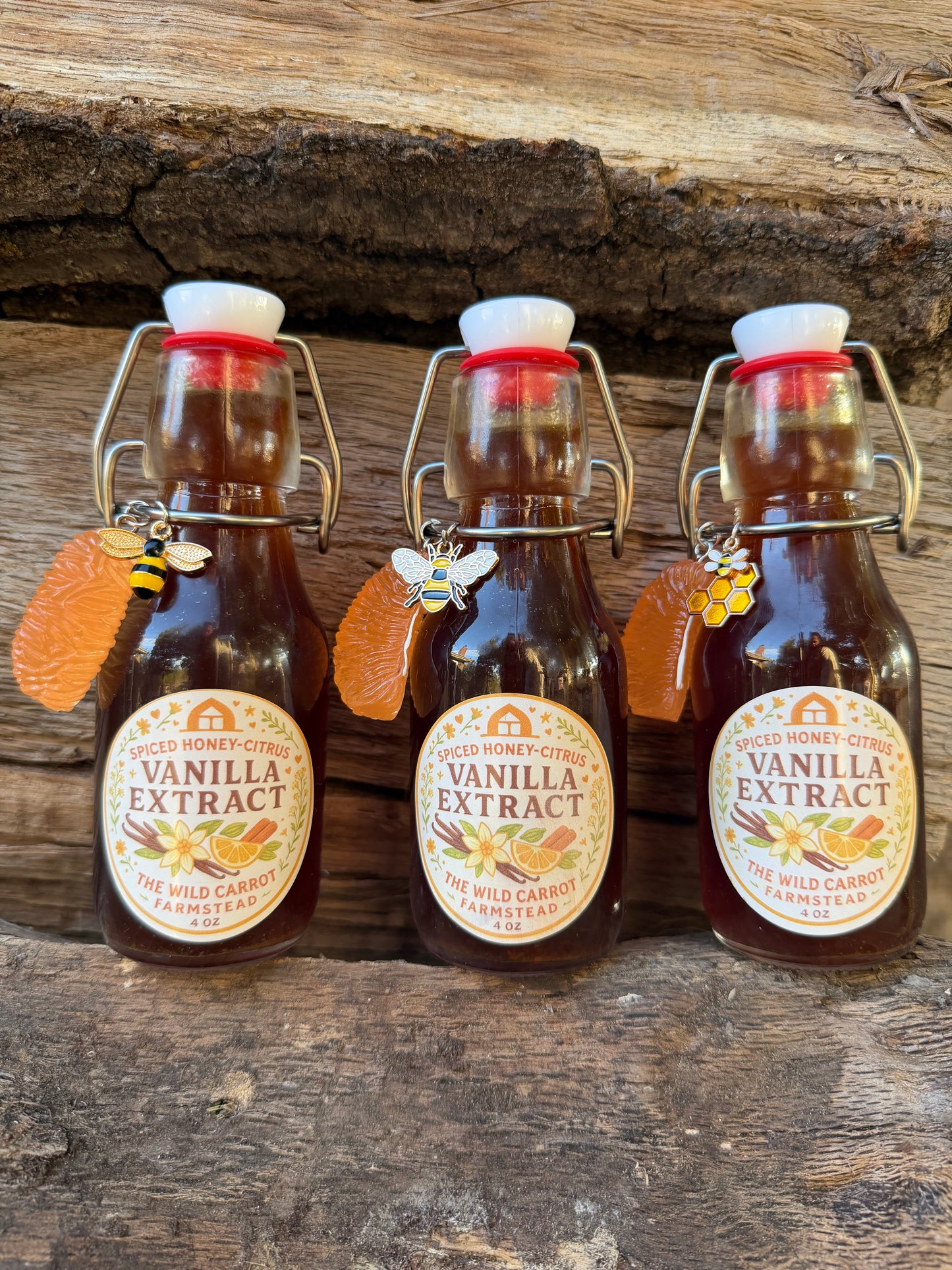 Spiced Honey Citrus Vanilla Extract (4oz glass swingtop)