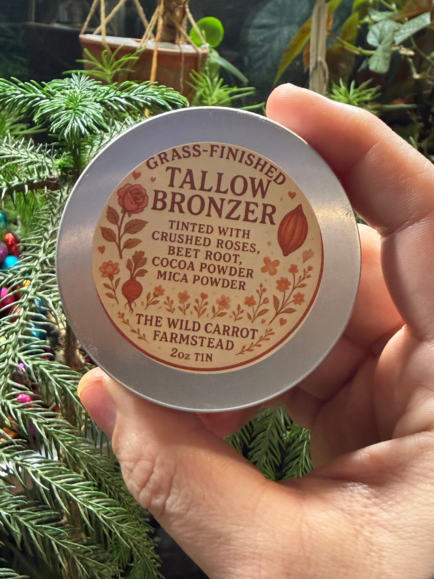 Tallow Bronzer and Tan Extender (2oz Metal Tin)