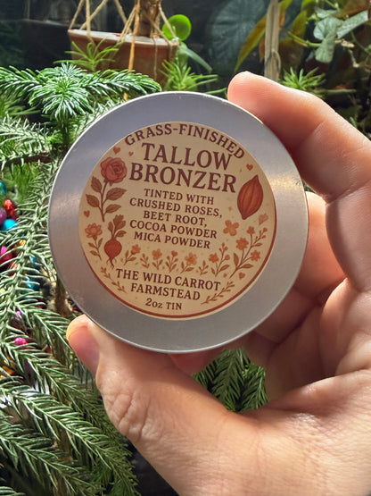 Tallow Bronzer and Tan Extender (2oz Metal Tin)