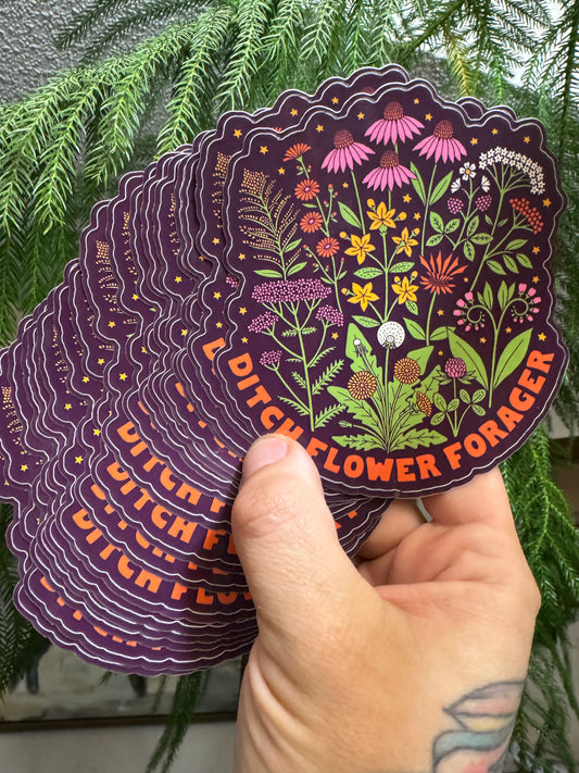 Ditch Flower Forger Large Sticker (4.5 inches)