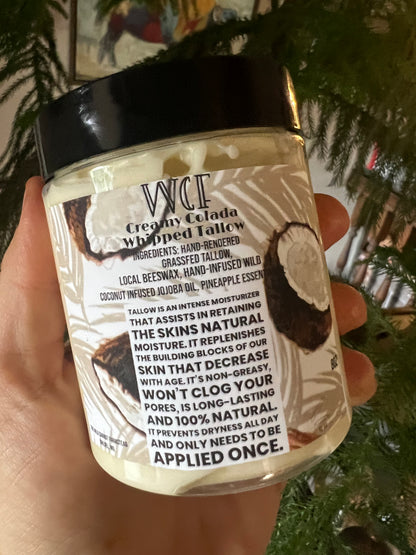 Creamy Colada Whipped Tallow (2oz/4oz/8oz)