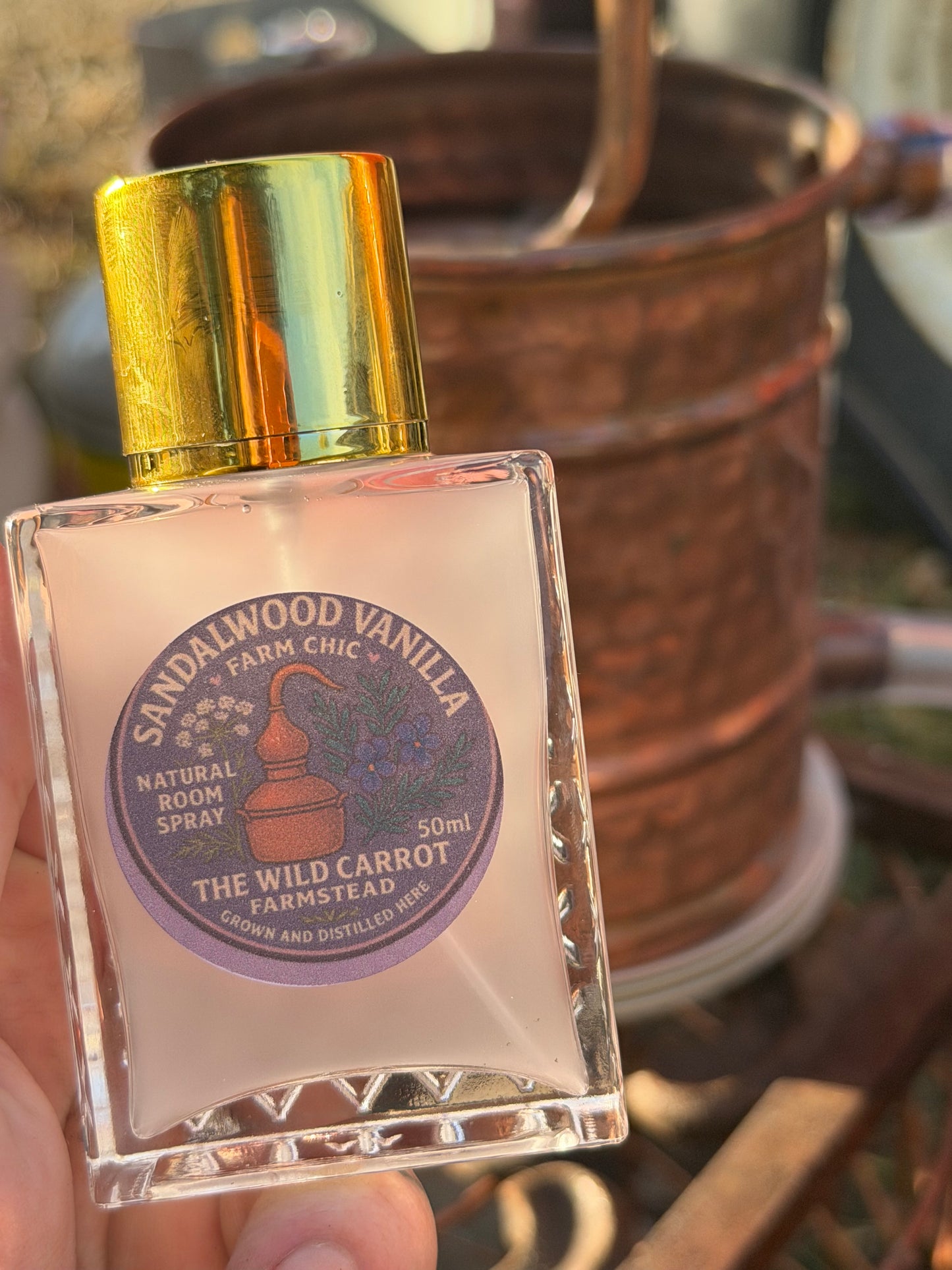 Farm Distilled Hydrosols & Farm Chic Room Sprays (50ml glass spray bottle)