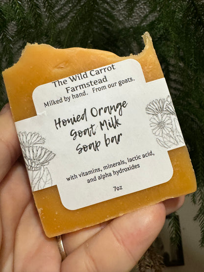 Honied Orange Goat Milk & Farm Fats Soap (7oz)
