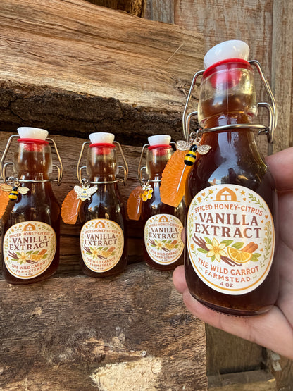 Spiced Honey Citrus Vanilla Extract (4oz glass swingtop)