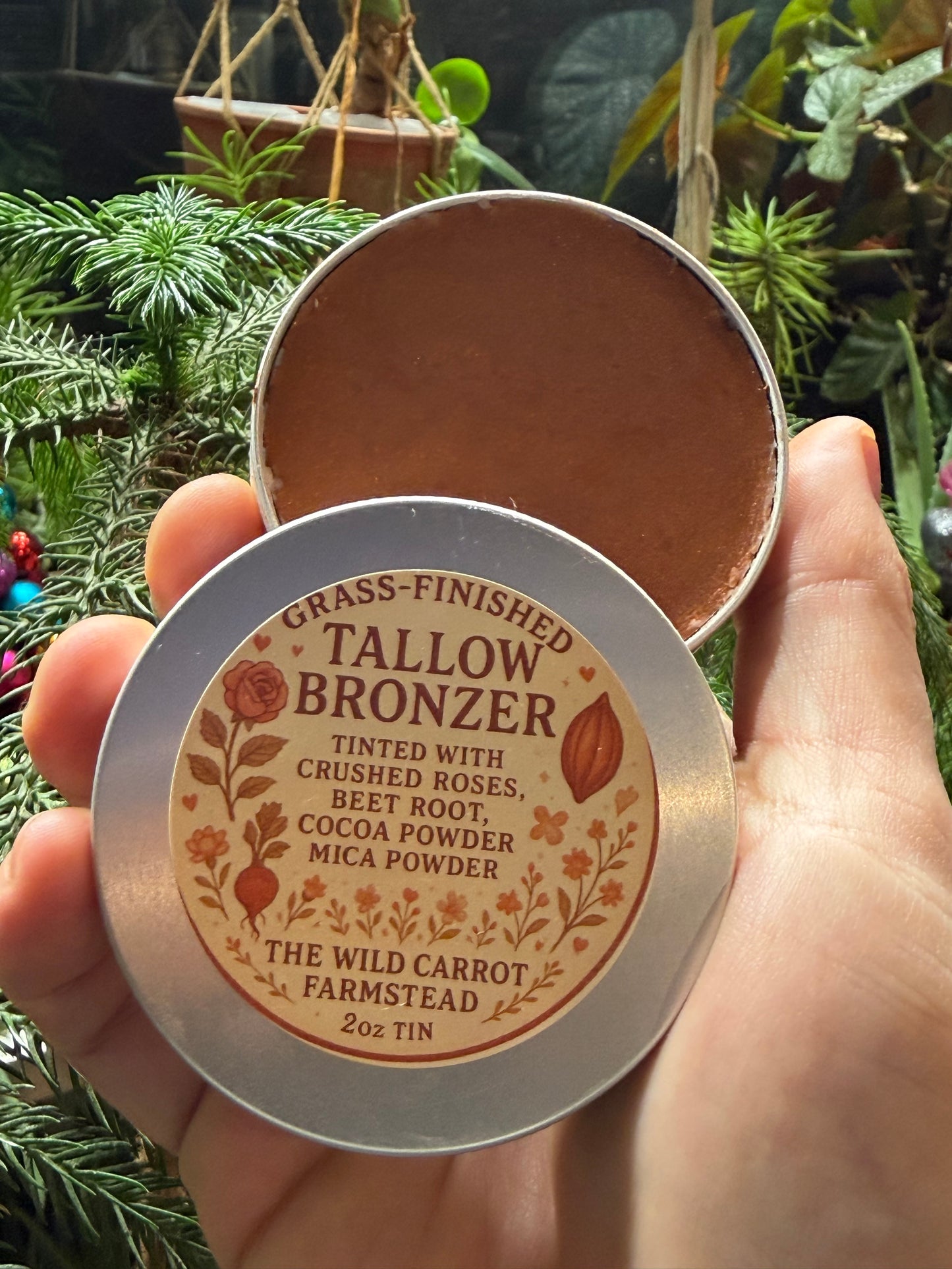 Tallow Bronzer and Tan Extender (2oz Metal Tin)