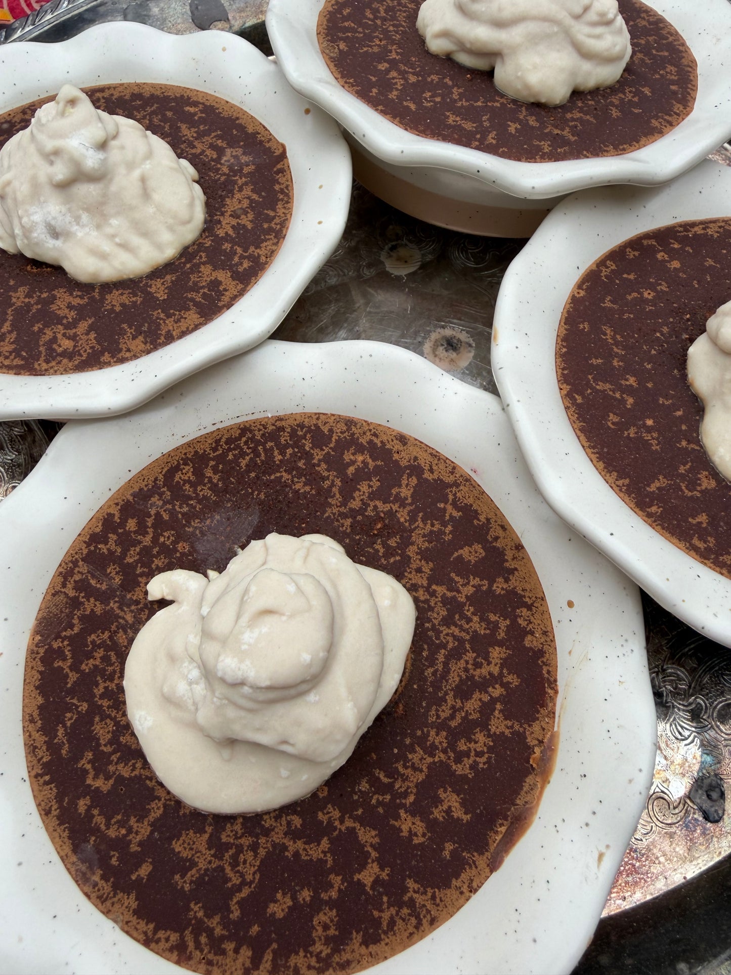 Pumpkin Pie Dish Soap + Natural Palm Brush Set (Pumpkin Cheesecake Scent w/Reusable Stoneware Pie Dish)