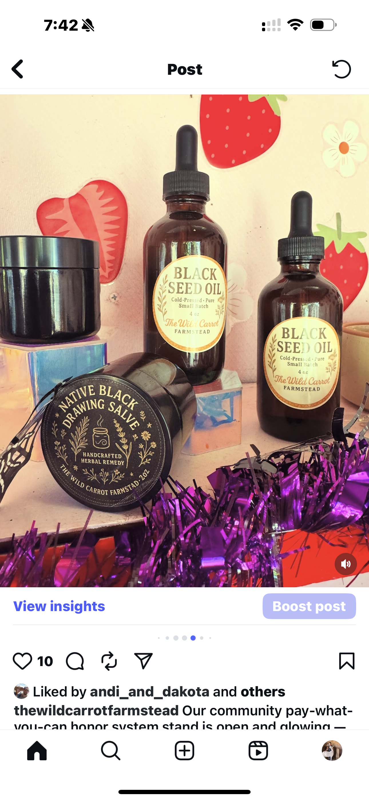 Black Seed Oil (Nigella Sativa infused Castor Oil 4oz glass dropper) *note! New packaging*