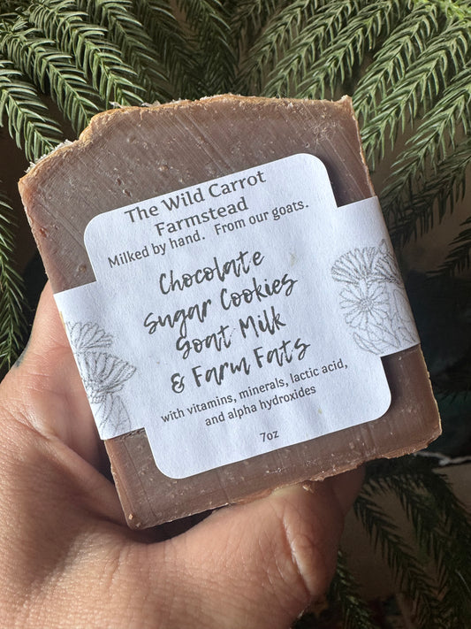 Chocolate Cookie Goat Milk & Tallow Soap (7oz bar)