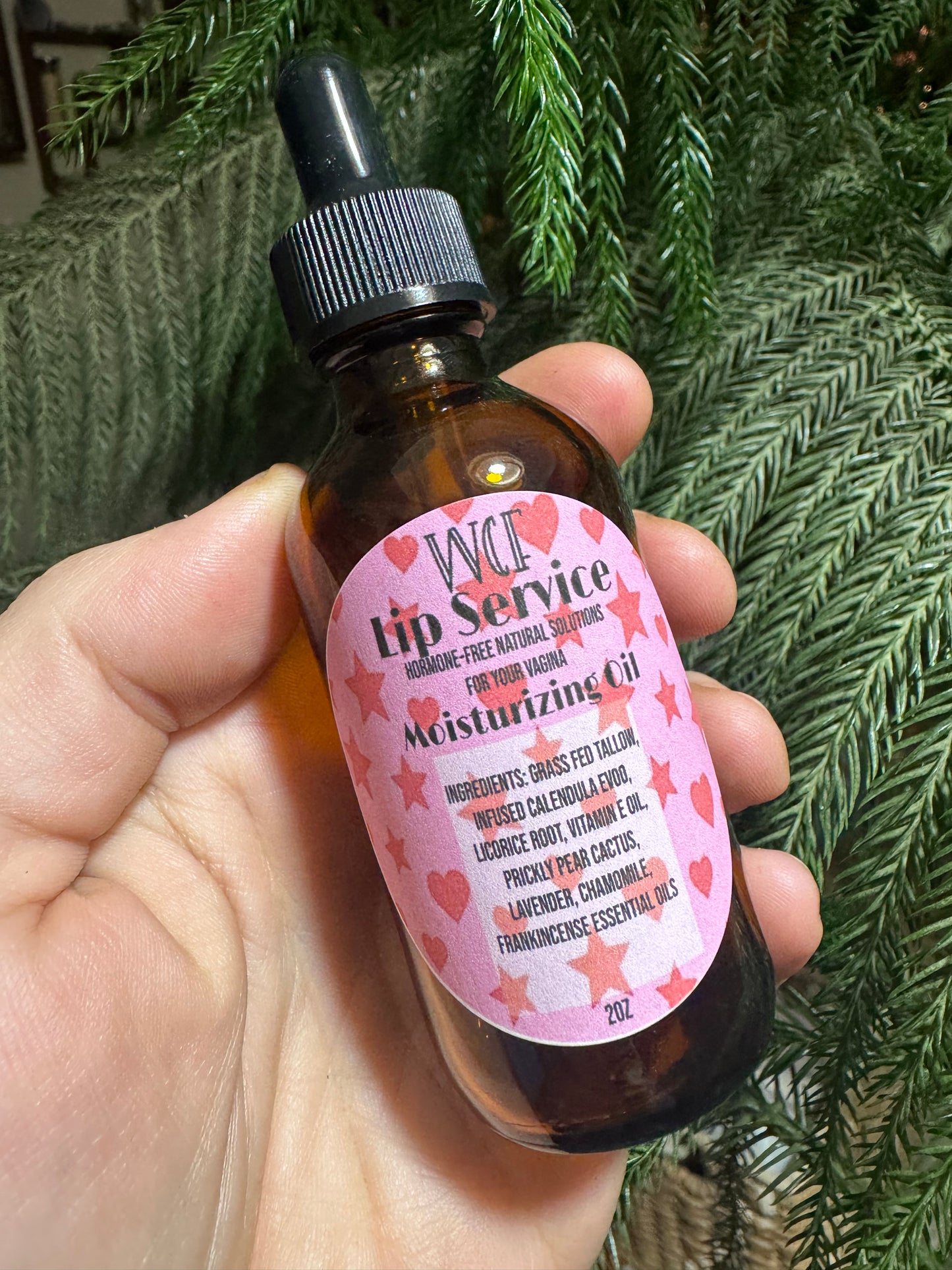 Lip Service Moisturizing Oil (2oz dropper bottle)