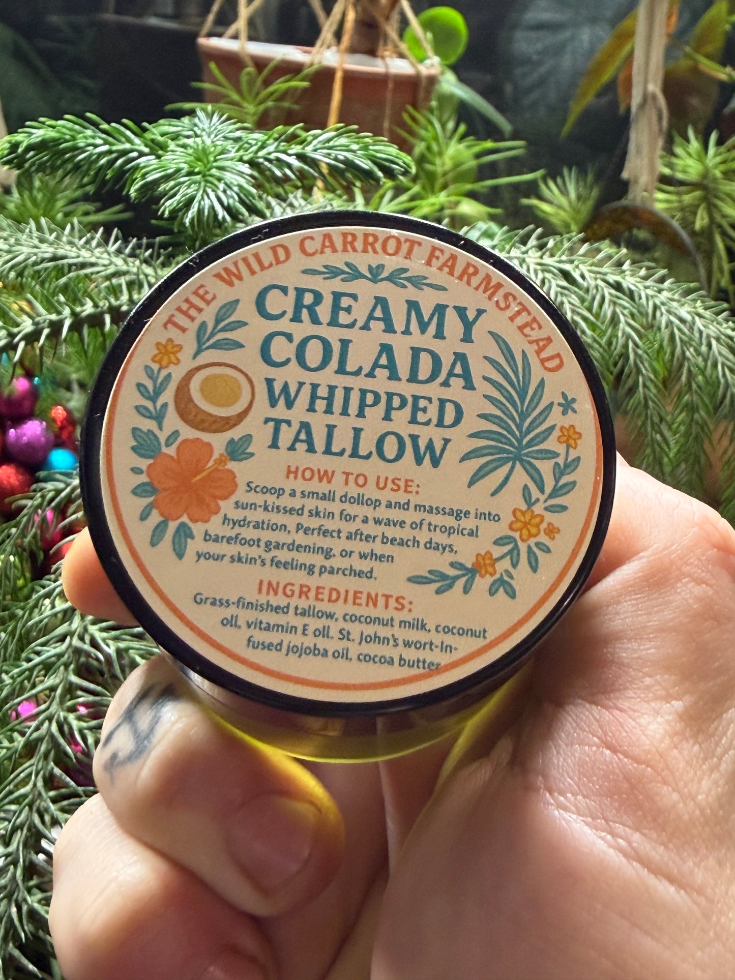 Creamy Colada Whipped Tallow (2oz/4oz/8oz)