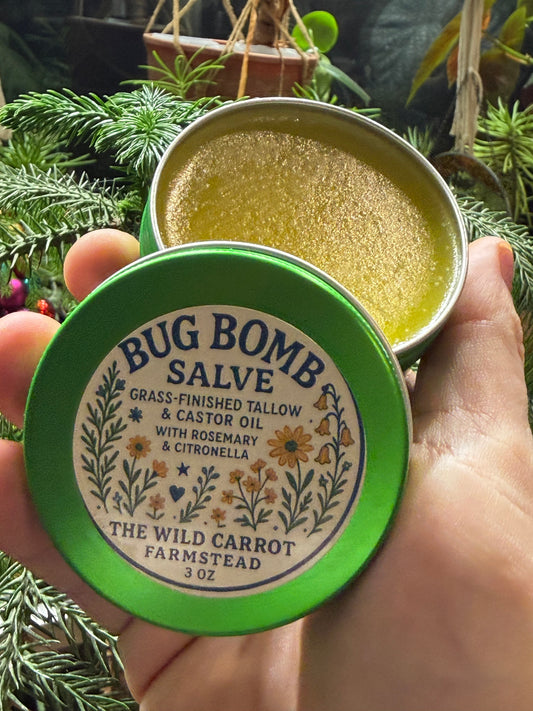 Bug Bomb Salve (1oz Squeeze/3oz metal tin)