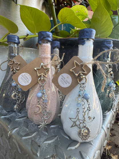 Fall Harvest “Christian Potion” Bath Salts (4oz plastic bottle with removable star carabiner charm)