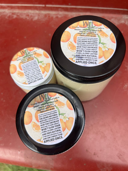 Orange Honey Whipped Tallow (2oz/4oz/8oz glass jars)