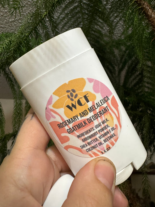 Rosemary Melaleuca Goat Milk Deodorant (1.5oz Twist-Up)