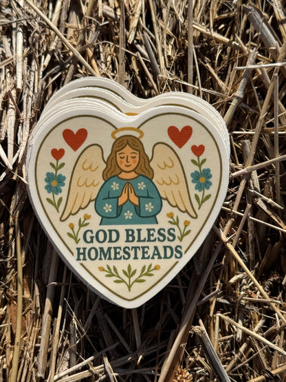 “God Bless Heart” 2.5” Sticker (full color vinyl)
