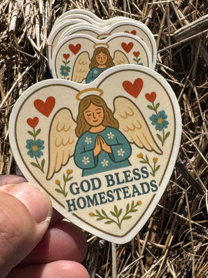 “God Bless Heart” 2.5” Sticker (full color vinyl)