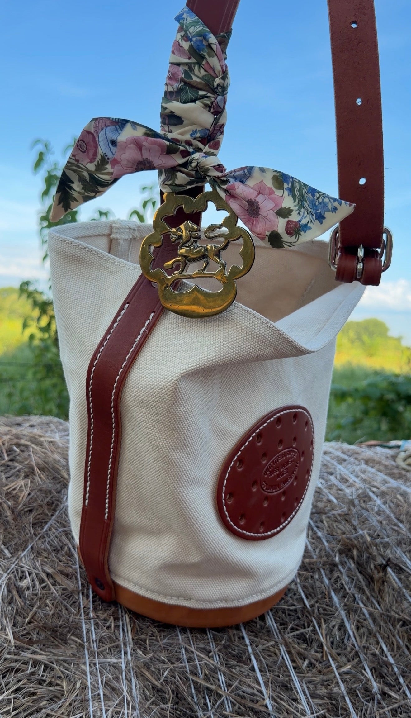Horse Brass + Twilly Bag Charm