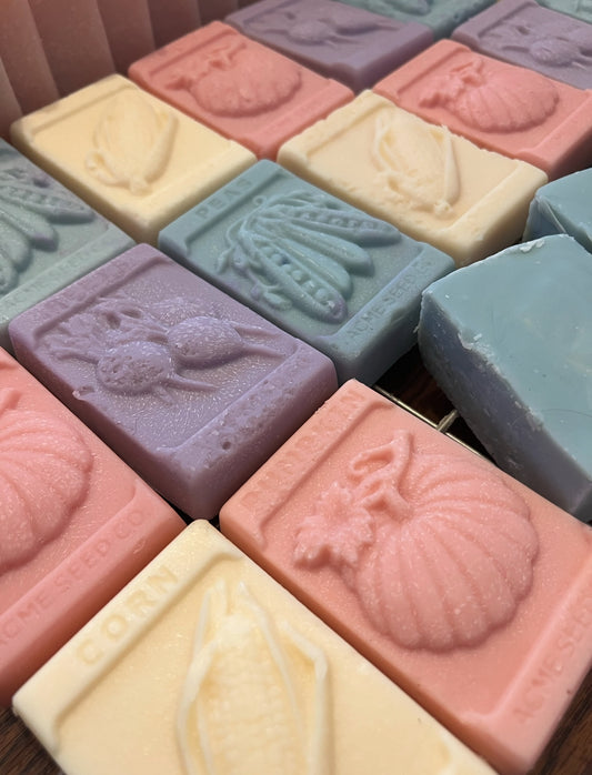 Limited-Spring Inventory Seed Packet Soaps (4oz bar of rosemary lime goat milk soap)